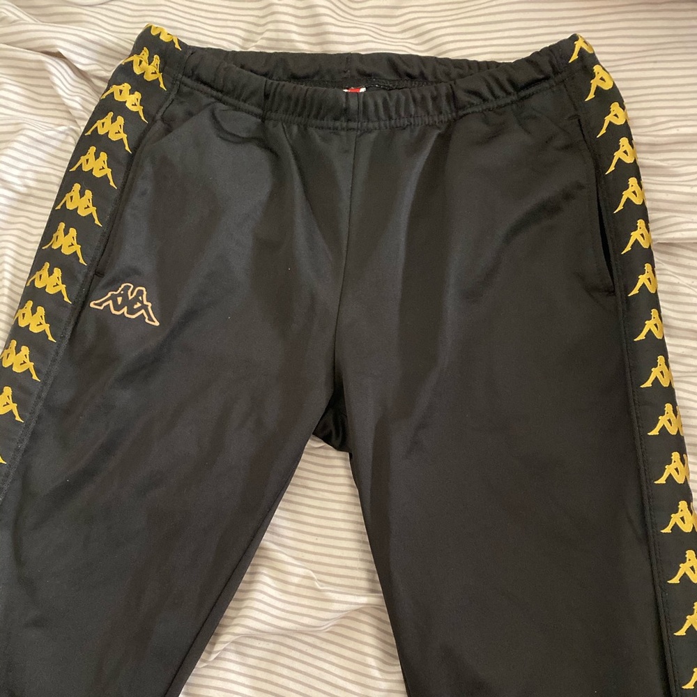 Black and Gold Kappa Pants